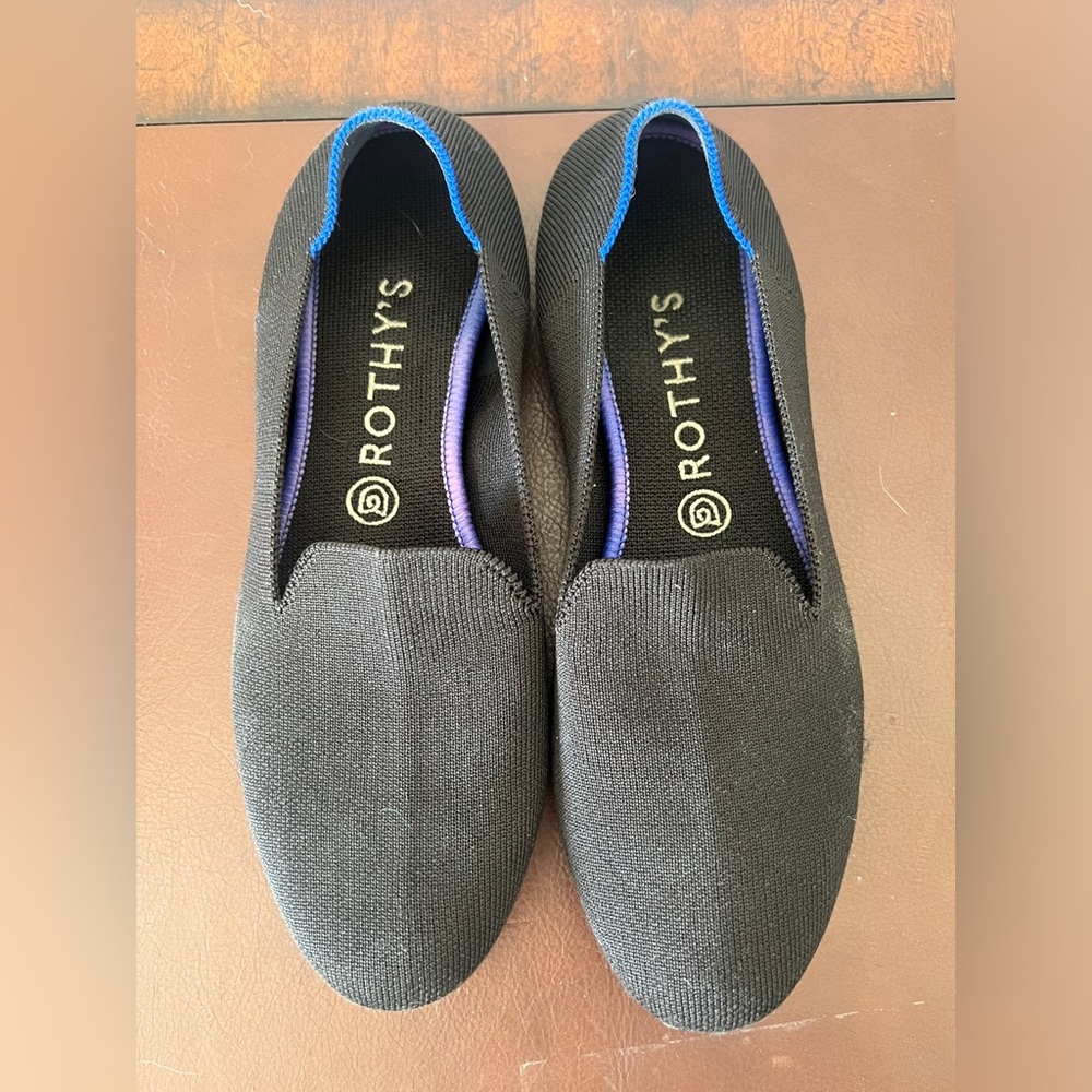 Black Rothy Flats
